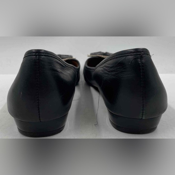 TORY BURCH Black Chelsea Leather Ballet Flats Shoes Womens Sz 8.5 M - Picture 4 of 8